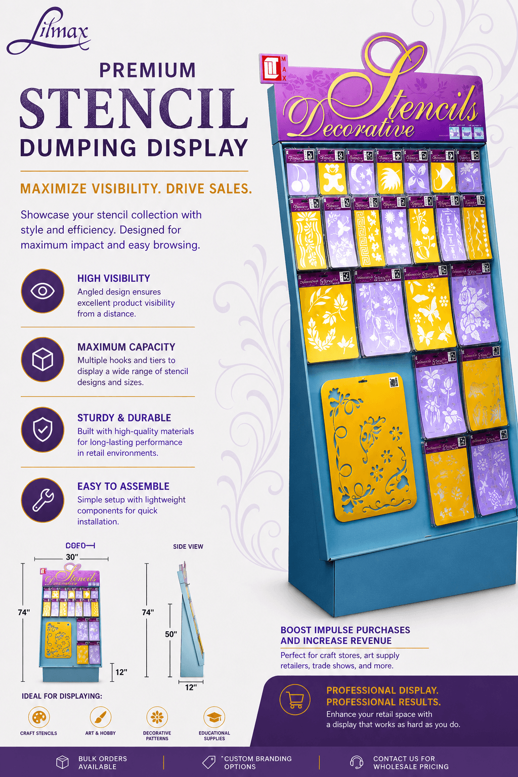 Dump Bin Display Stencil